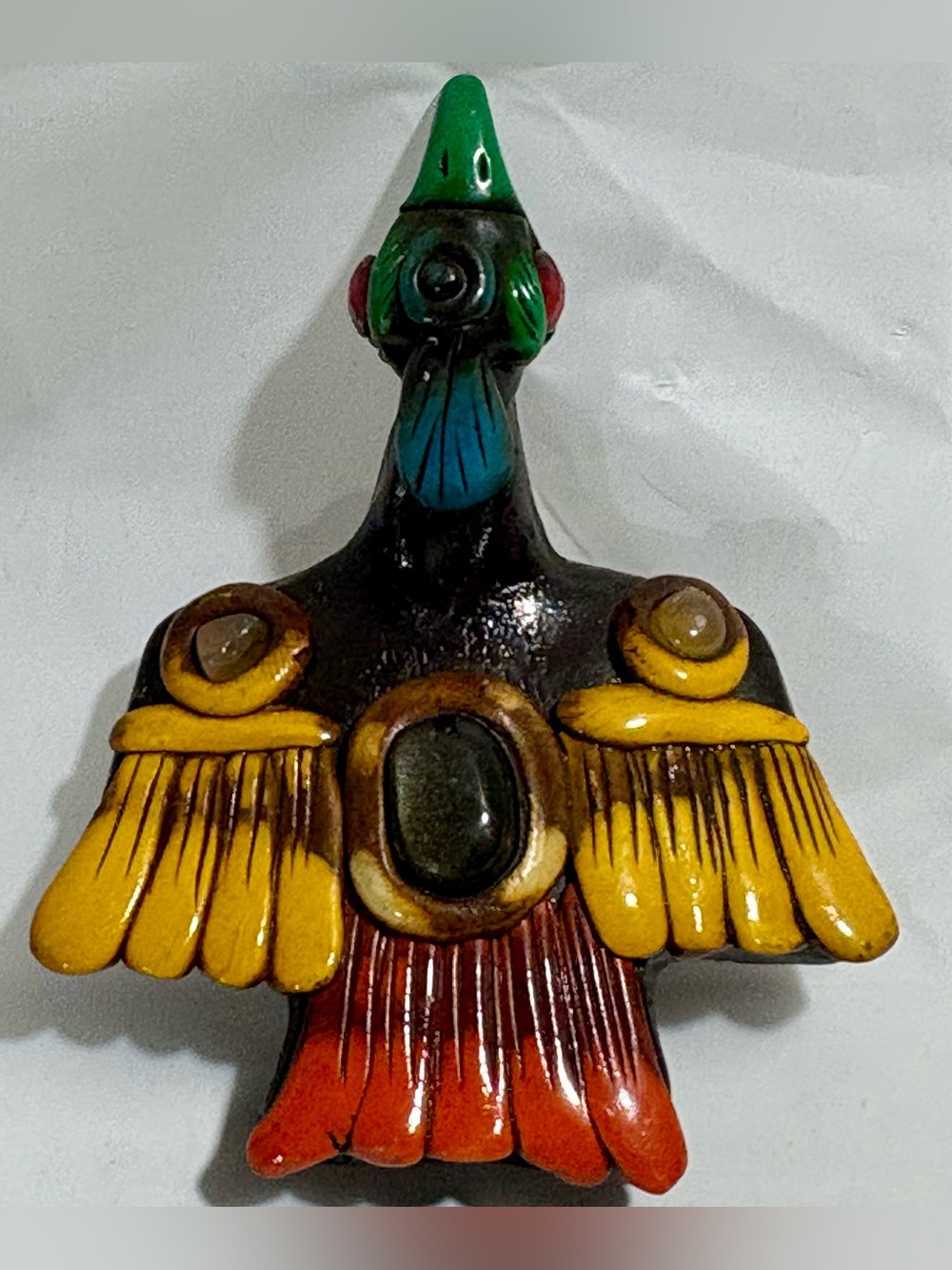 Mexican Folk Art Aztec bird whistle